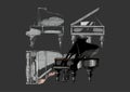 Illustration of Grand Piano Royalty Free Stock Photo