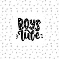 Boys rule poster kids room