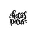 Hocus pocus lettering Royalty Free Stock Photo