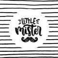 Little mister poster for kids room