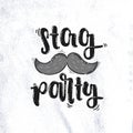 Stag party lettering