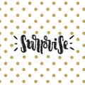 Vector surprise lettering