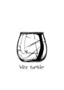 Illustration of Wine tumbler glass