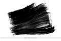 Vector hand drawn ink brush stain. Monochrome painted stroke. Painted by brush black stain. Monochrome artistic backdrop