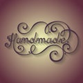 Vector Hand Drawn Lettering Handmade