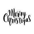 Vector hand drawn lettering phrases. Merry Christmas and Happy New Year Royalty Free Stock Photo