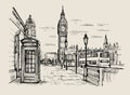 Vector hand-drawn London