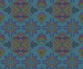 Vector hand drawn seamless pattern with tribal abstract elements Royalty Free Stock Photo