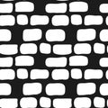 Vector hand drawn simple brick wall seamless Royalty Free Stock Photo
