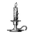 Vector illustration of candlestick