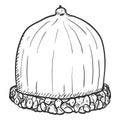 Vector Hand Drawn Sketch Illustration - Acorn