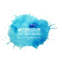 Vector hand drawn watercolor spot with splashes. Watercolor texture background