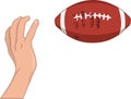 Vector - hand of football player