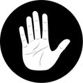 Vector hand icon Royalty Free Stock Photo