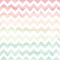 Vector Hand Painted Watercolor Chevron Background.
