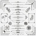 Vector Hand Sketched Rustic Design Elements, Dividers