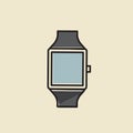 Vector of hand watch icon Royalty Free Stock Photo
