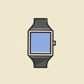 Vector of hand watch icon Royalty Free Stock Photo