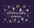 Vector handdrawn Christmas lettering