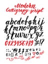 Vector handmade Roman alphabet