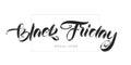 Vector handwritten calligraphic lettering of Black Friday Pecial Offer on white background. Royalty Free Stock Photo