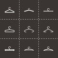 Vector hanger icon set