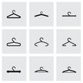 Vector hanger icon set