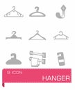 Vector Hanger icon set