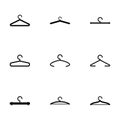 Vector hanger icon set