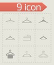 Vector hanger icons set