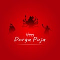 Vector happy durga puja . social media post . Hindu festival durga puja mahalaya post.maa Durga faceDurga Puja Frame . maa Durga Royalty Free Stock Photo