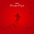 Vector happy durga puja . social media post . Hindu festival durga puja mahalaya post.maa Durga faceDurga Puja Frame . maa Durga Royalty Free Stock Photo