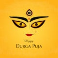 Vector happy durga puja . social media post . Hindu festival durga puja mahalaya post.maa Durga faceDurga Puja Frame . maa Durga Royalty Free Stock Photo