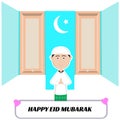 Vector happy eid mubarak