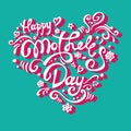 Vector Happy Mather`s day greeting card.