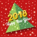 Vector 2018 Happy New Year background