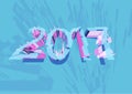 Vector 2017 Happy New Year background