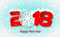 Vector Happy New Year 2017 background with paper cuttings