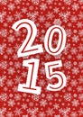 Vector 2015 Happy New Year background with Royalty Free Stock Photo