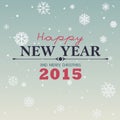 Vector 2015 Happy New Year background in Typography style Royalty Free Stock Photo