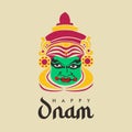 vector happy onam poster template Royalty Free Stock Photo