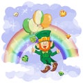 Vector Happy Saint Patrick s Day greeting card Royalty Free Stock Photo