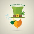 Vector happy saint patricks day label