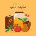 vector happy yom kippur poster template Royalty Free Stock Photo