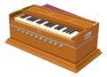 Vector of harmonium Royalty Free Stock Photo