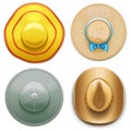 Vector Hats Set 2 Royalty Free Stock Photo