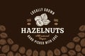 Vector hazelnut logo