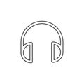 Vector headphones icon - sound music