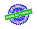 HEALTHCARE STANDARDS Bicolor Rosette Distress Watermark