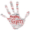 Vector healthy living positive nutrition sport Royalty Free Stock Photo